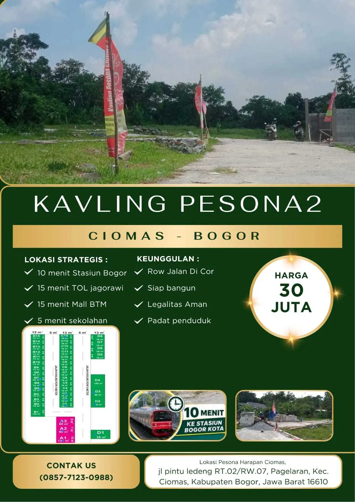 Kavling murah di Ciomas Bogor